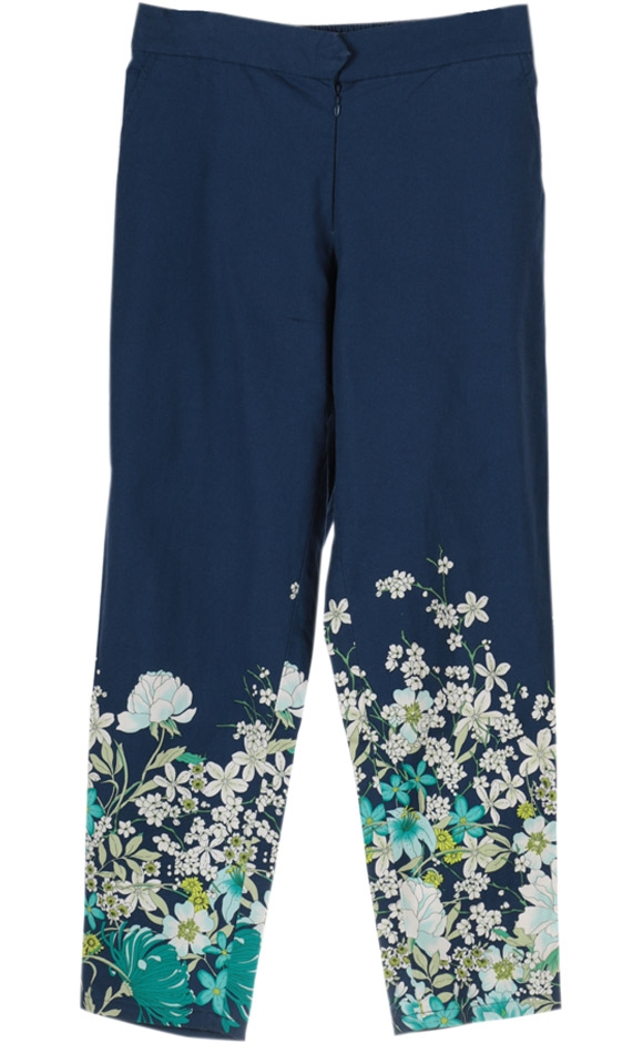 Blue Floral Pants 