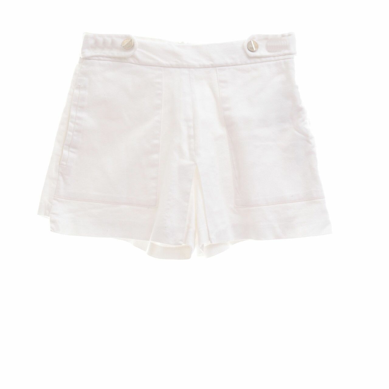 Zara White Short Pants