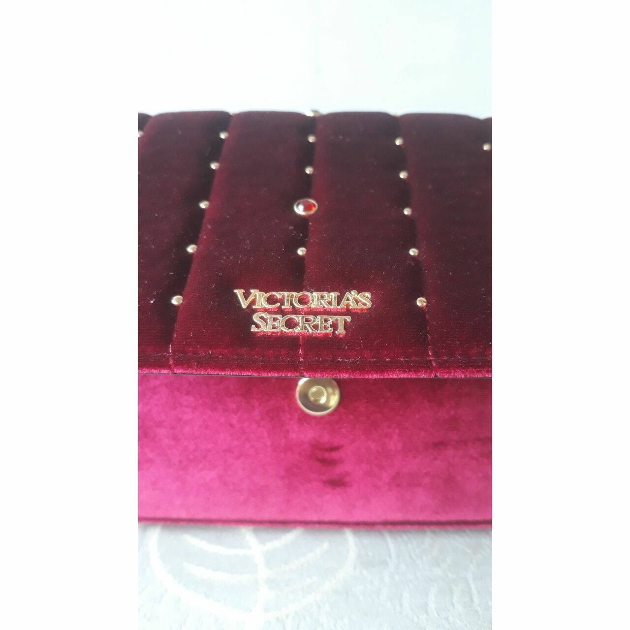 Victoria Secret Velvet Wine Shoulder Bag