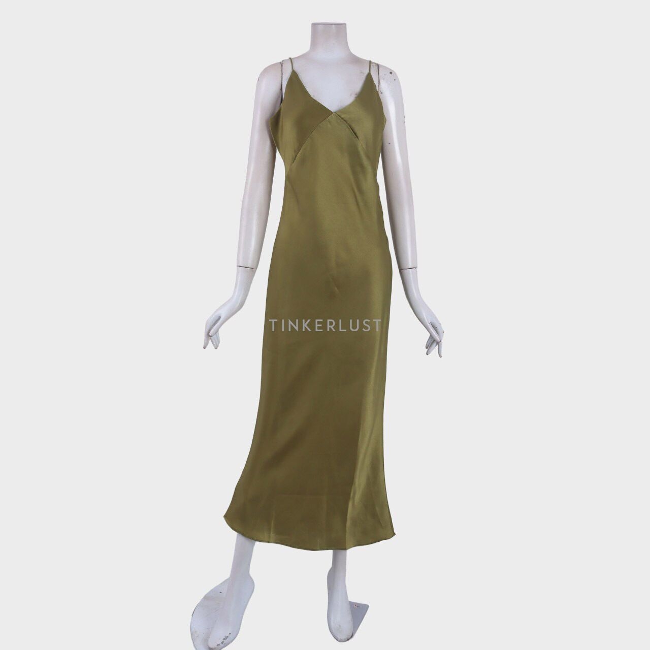 Pafon Olive Long Dress