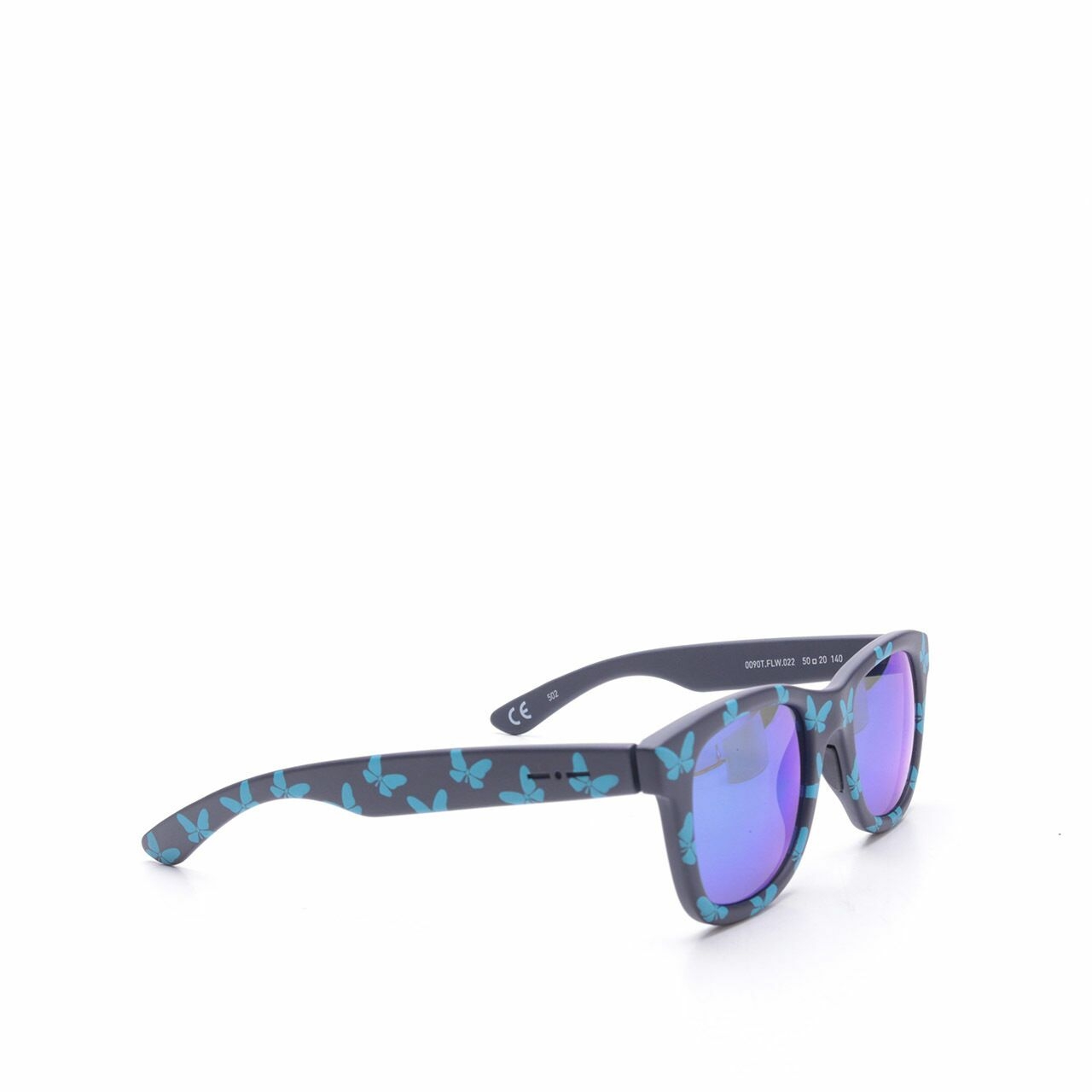Italia Independent Blue Black Butterfly Sunglasses