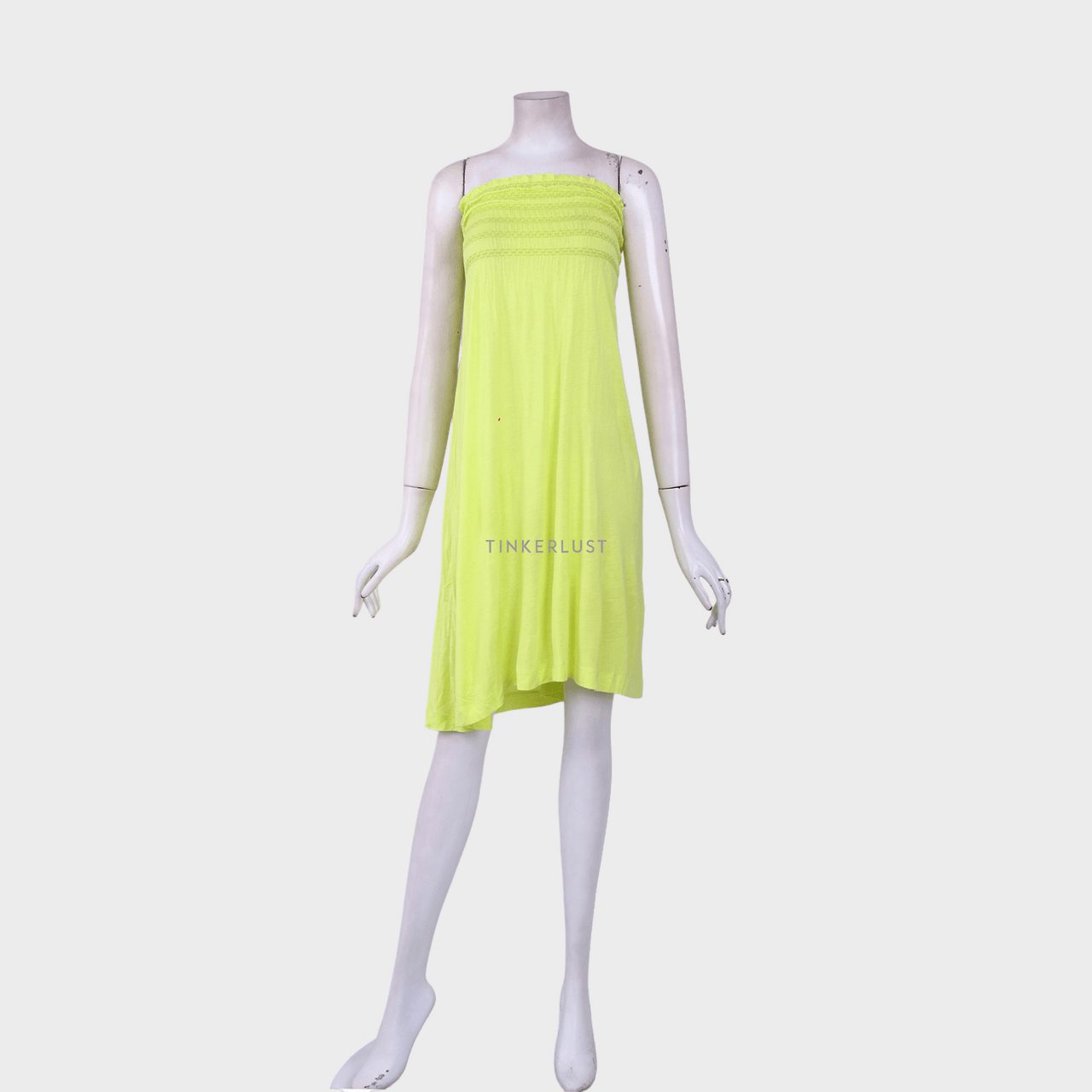 Zara Lime Tube Mini Dress