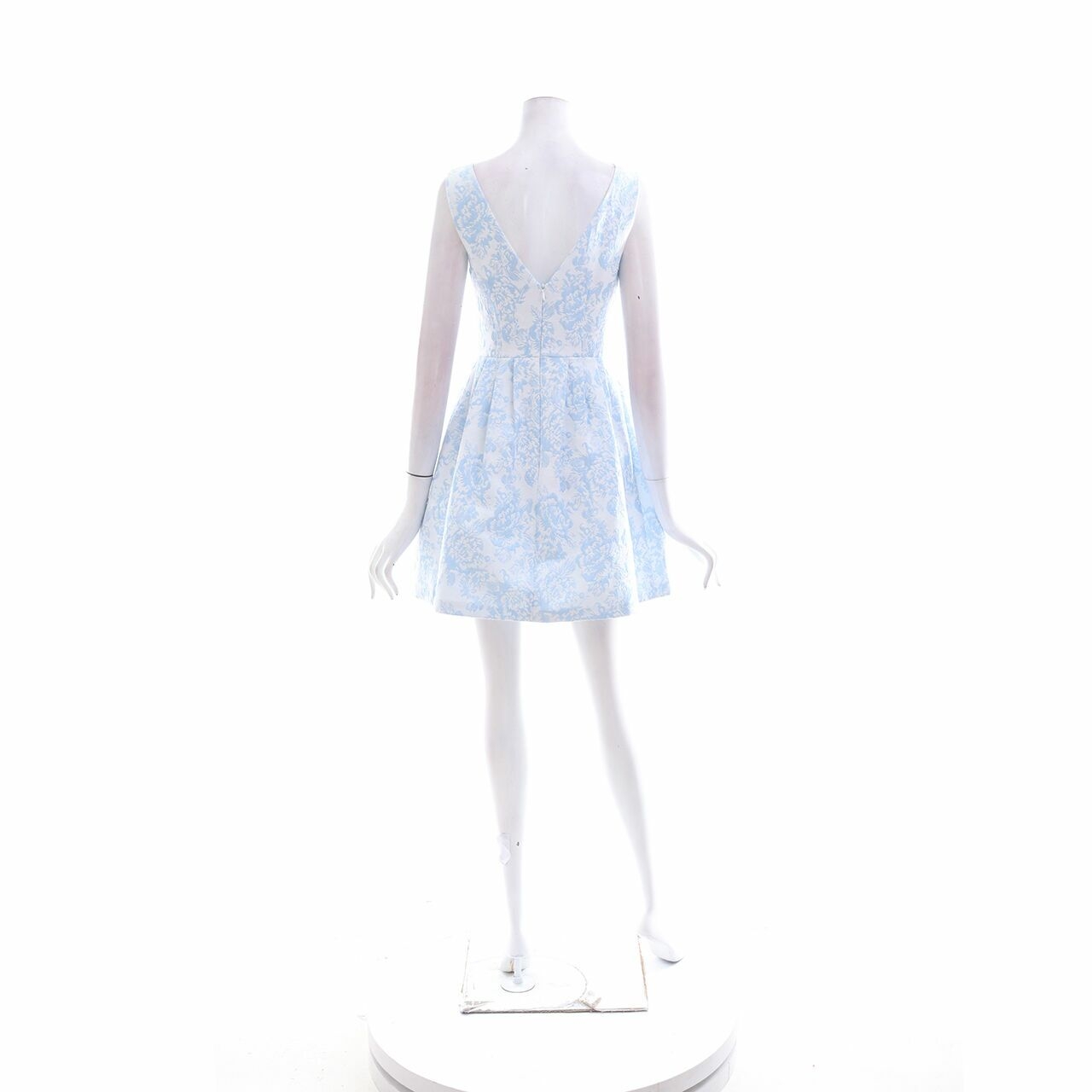 Miss Selfridge Blue & White Patterned Mini Dress