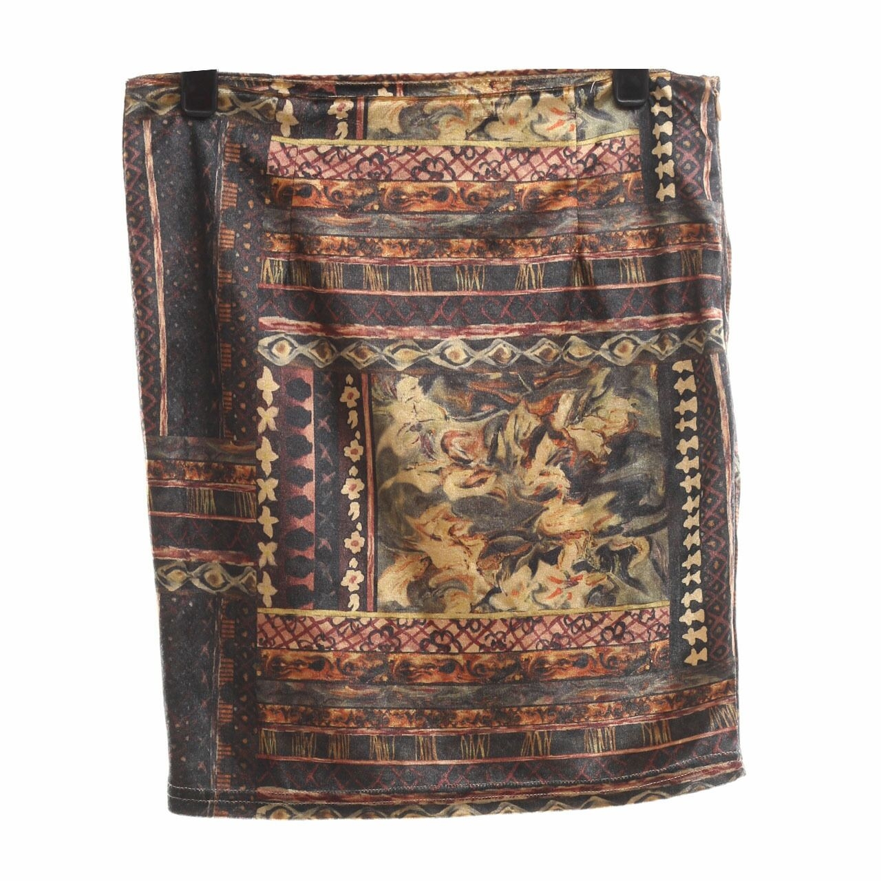OEUVRE Multicolor Patterned Mini Skirt