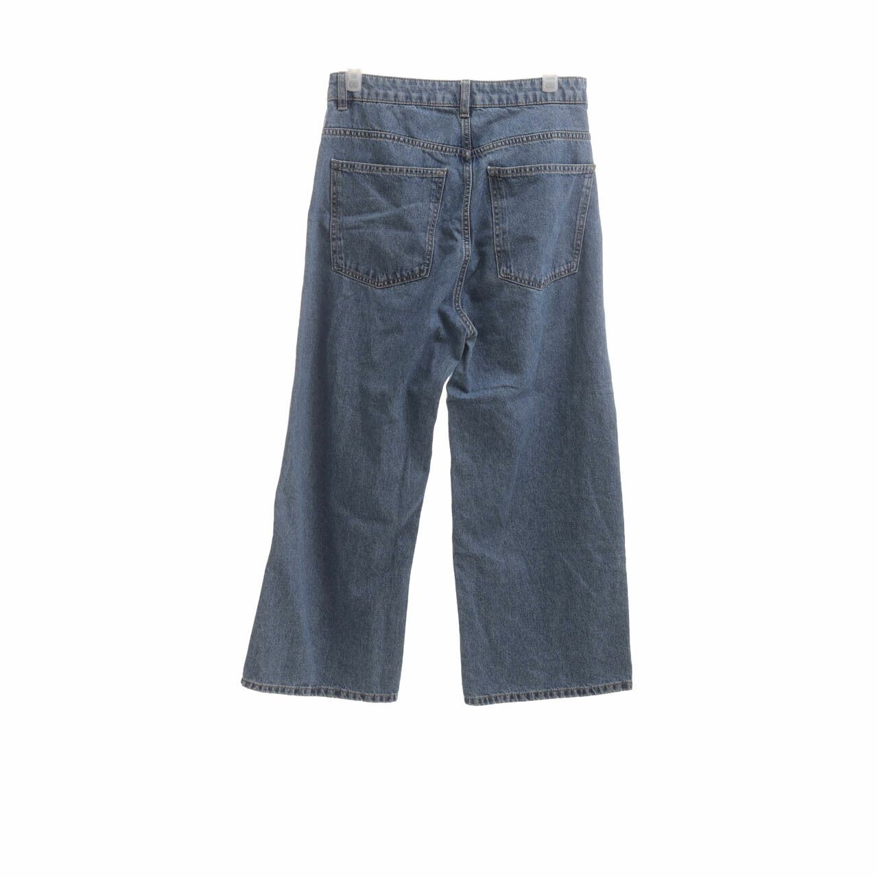 H&M Blue Washed Denim Culottes Long Pants