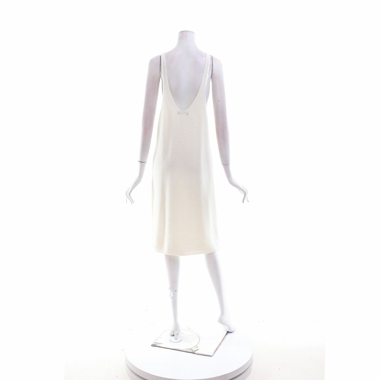 Zaful Off White Knit Mini Dress