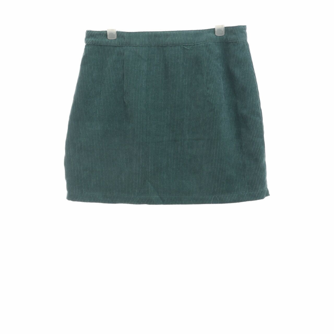 Something Borrowed Green Corduroy Mini Skirt