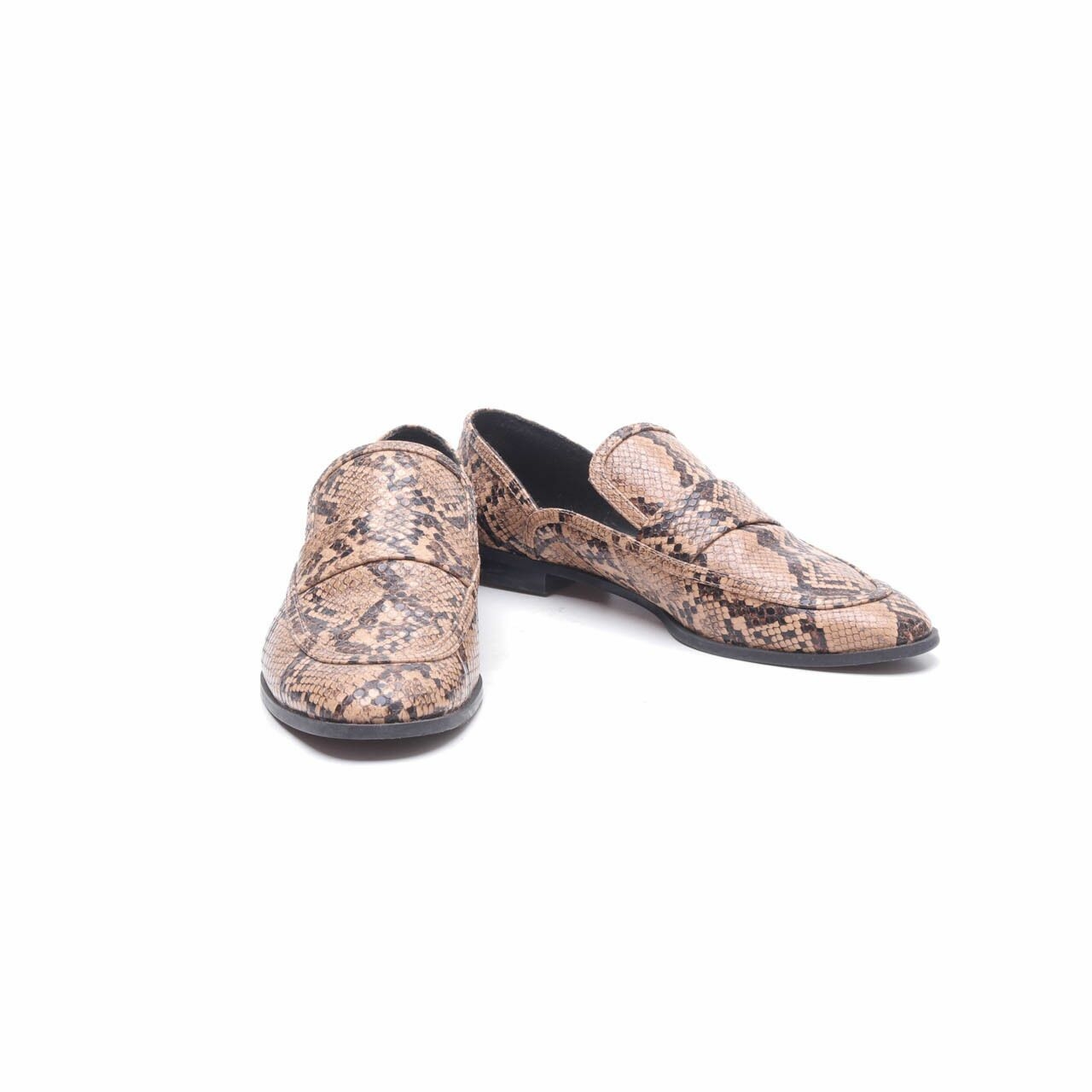 Zara Multi Snakeskin Loafers