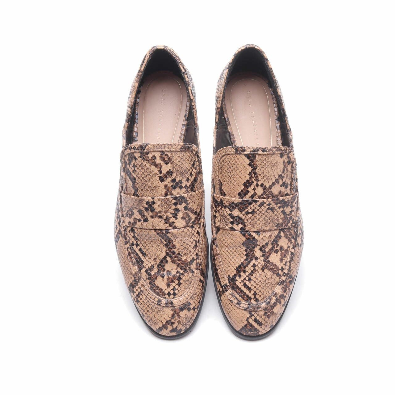 Zara Multi Snakeskin Loafers
