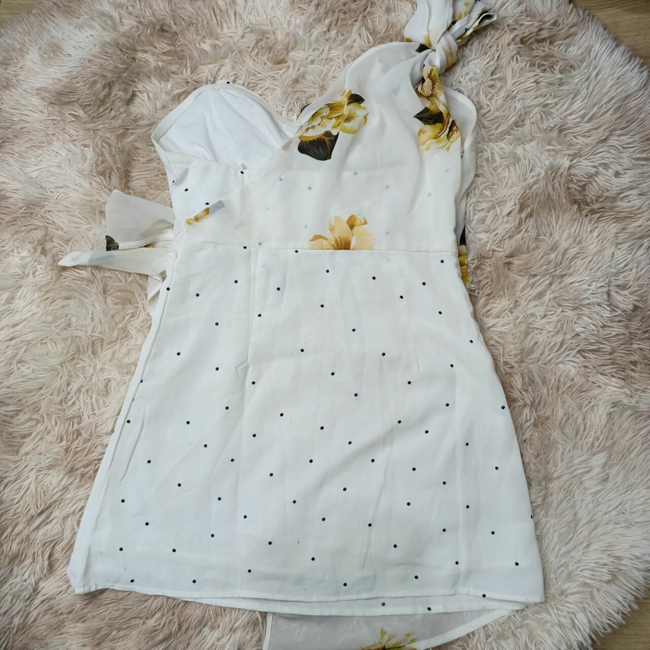 Zaful White Floral Mini Dress