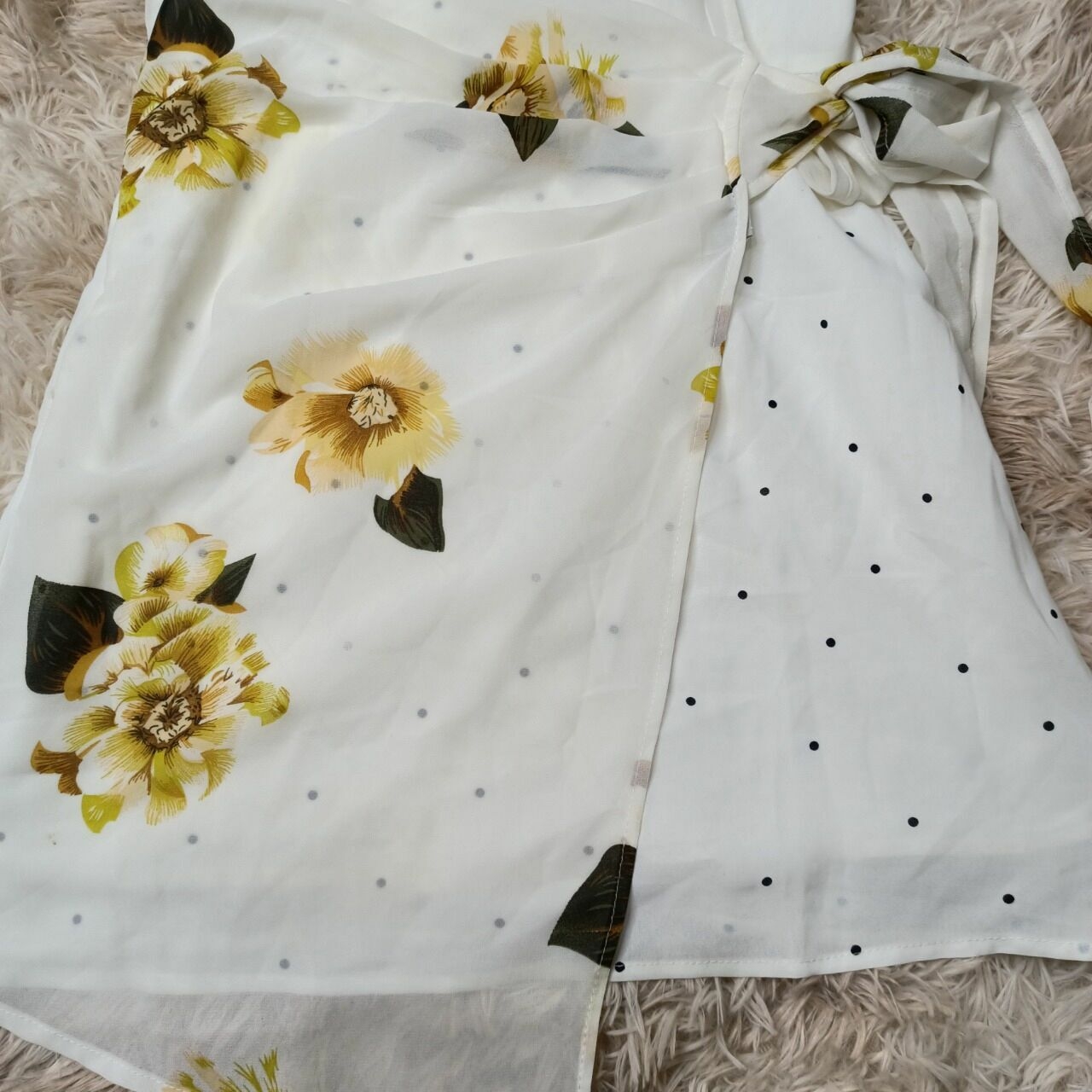 Zaful White Floral Mini Dress