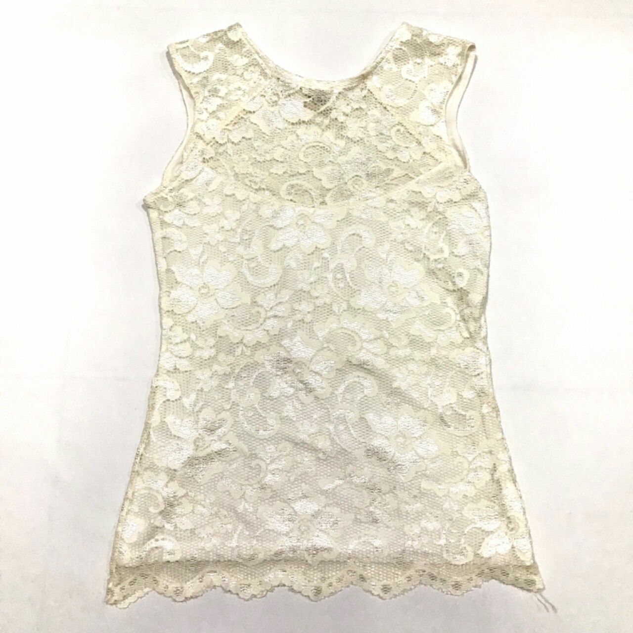 River Island Lace Cut Out Top Sleeveless