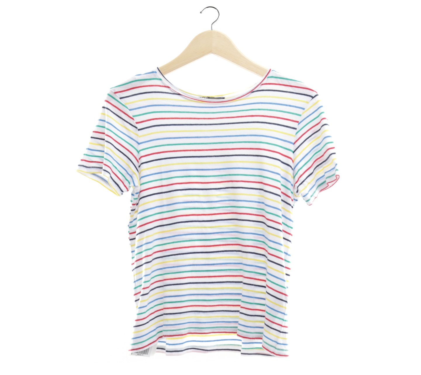Zara White Striped T-Shirt