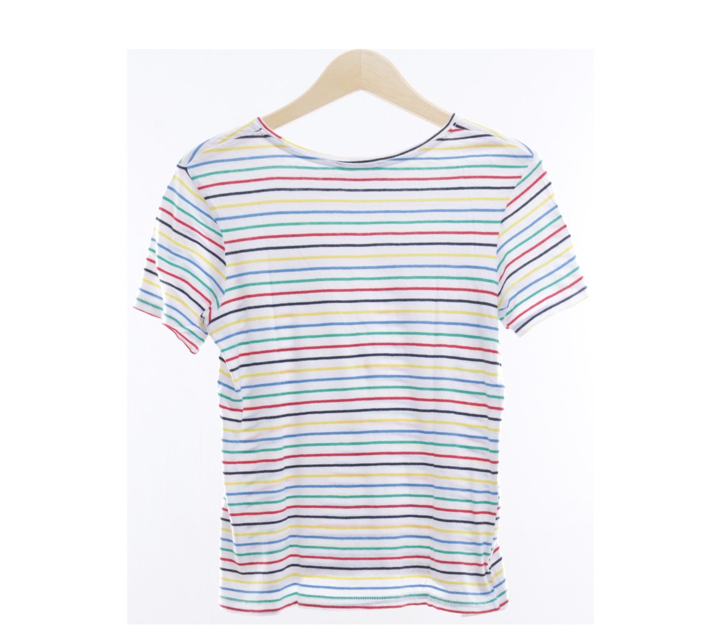 Zara White Striped T-Shirt