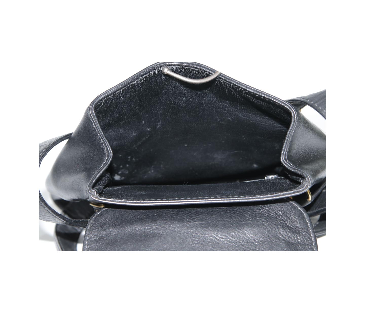 Gianni Versace Black Leather Vintage Shoulder Bag
