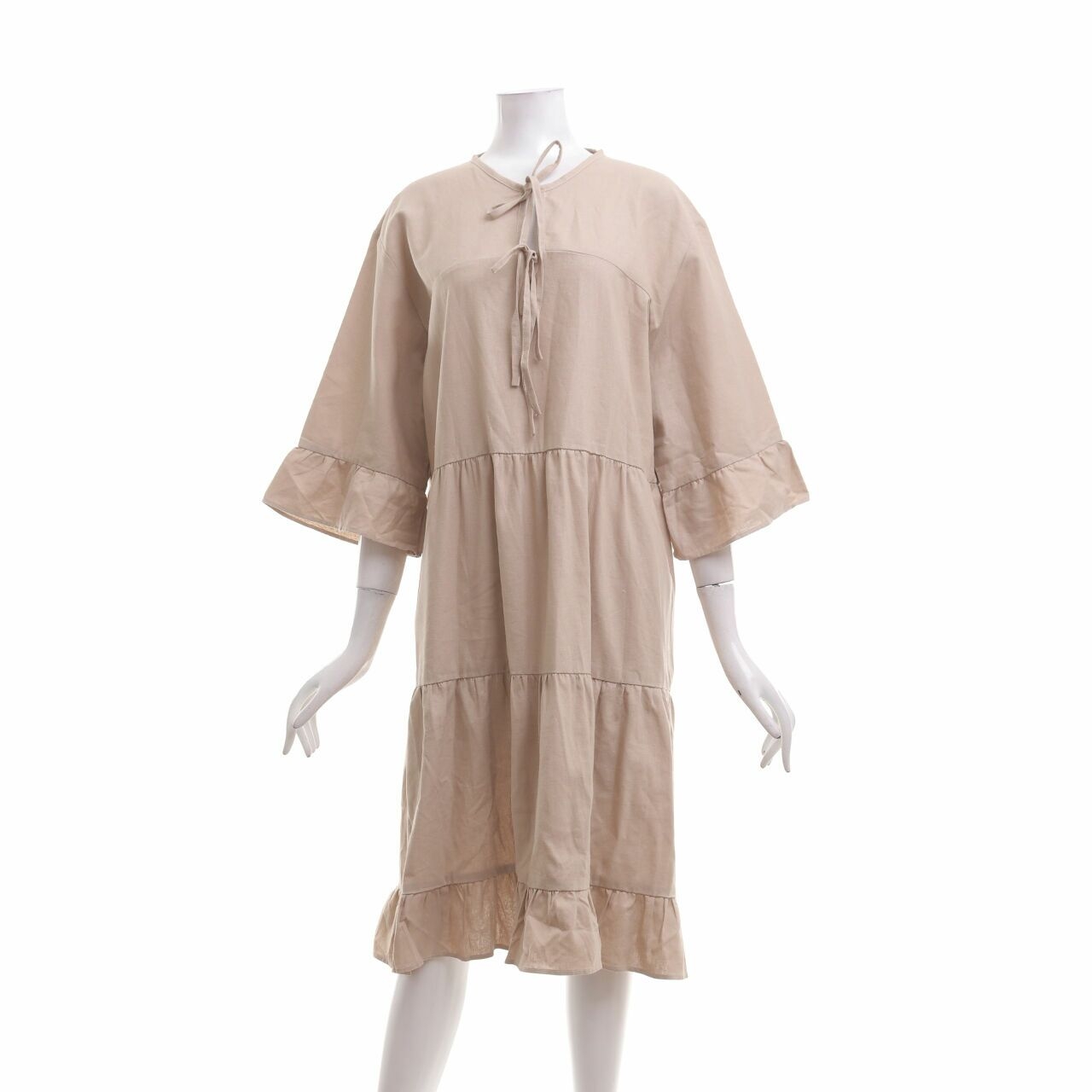 Furaha Brown Midi Dress