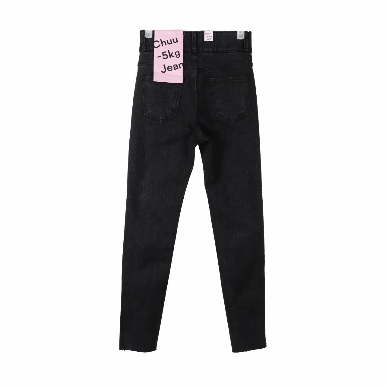 chuu-jeans Black Unfinished Long Pants
