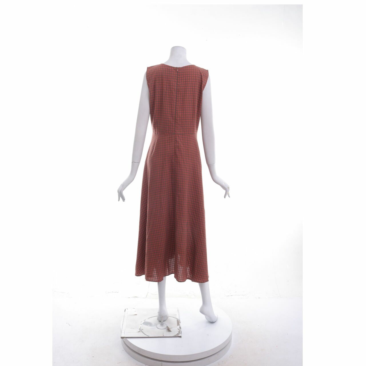 ATS The Label Multi Plaid Long Dress