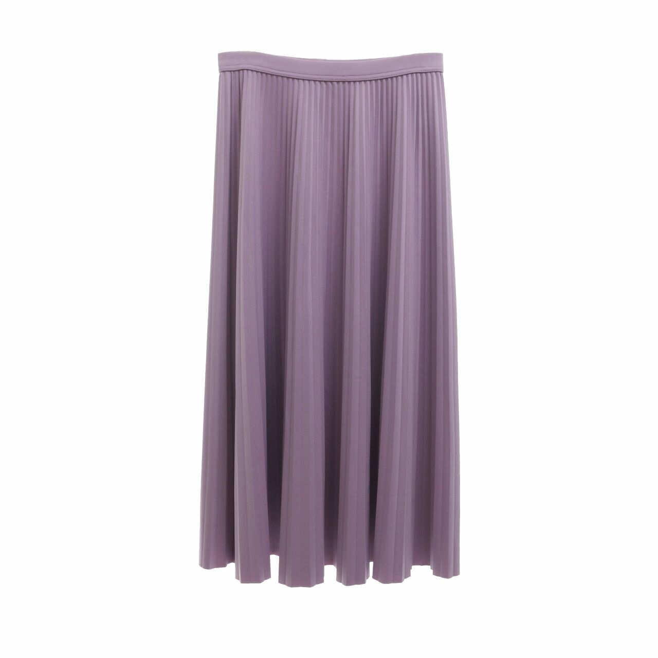 Hattaco Purple Pleated Maxi Skirt