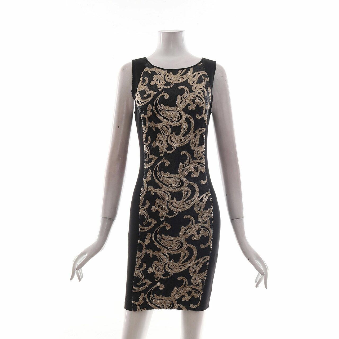 Bardot Black Sequin Mini Dress