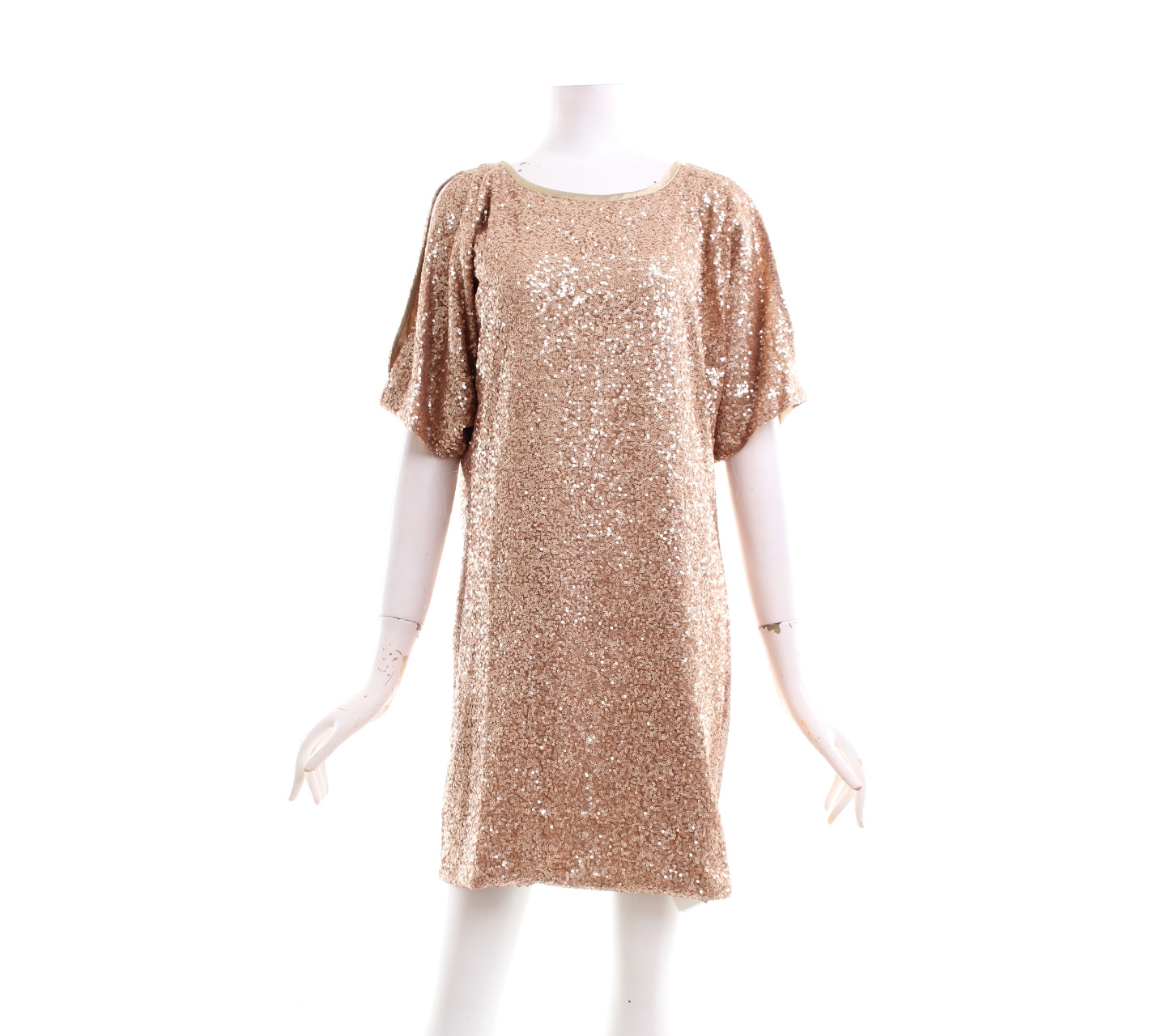 Coco Kelen Brown Sequins Mini Dress