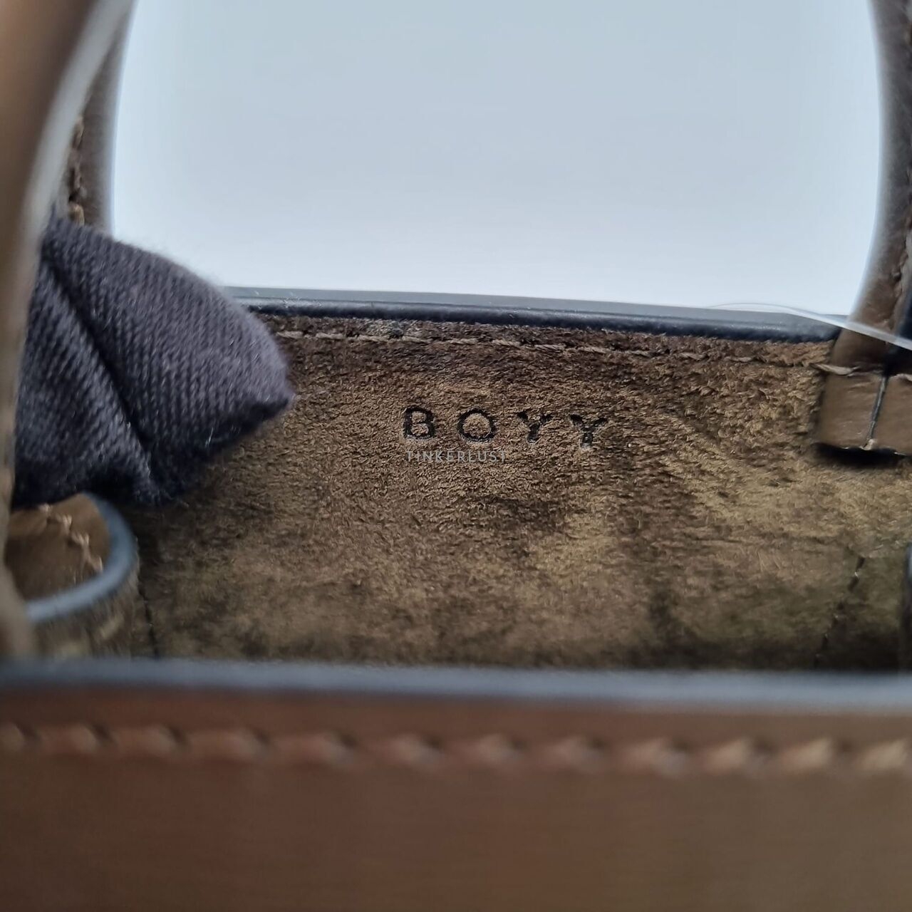 Boyy Bobby Charm Kalamata Brown Leather Sling Bag