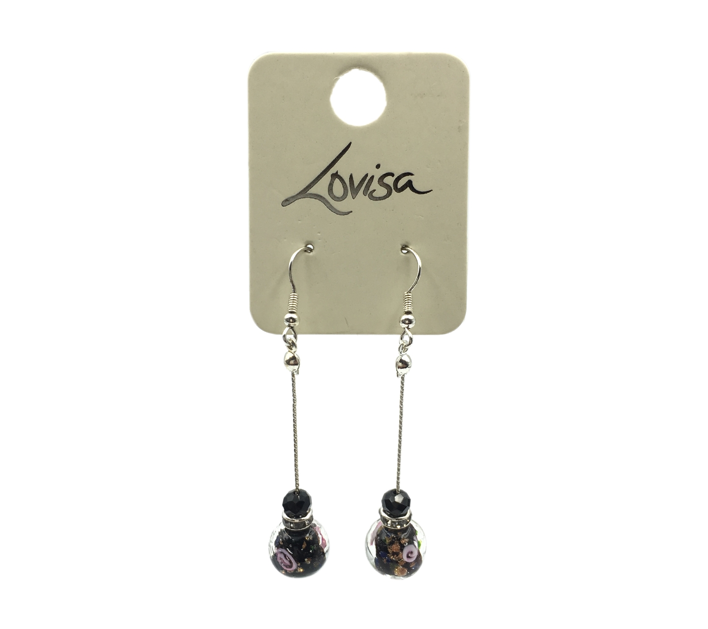 Lovisa white black earrings