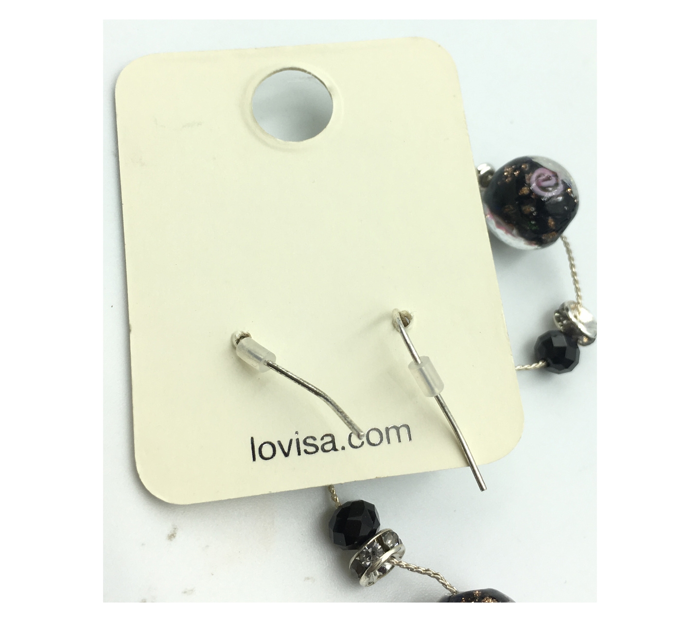 Lovisa white black earrings