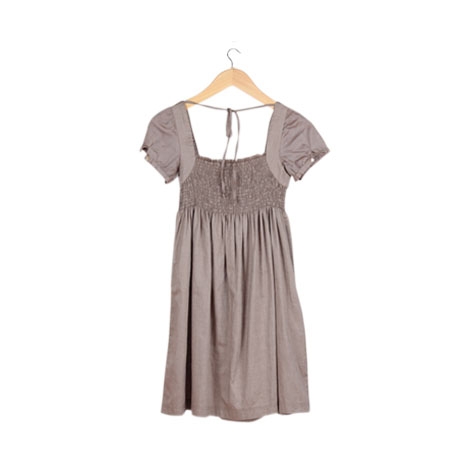 Taupe Baby Doll Mini Dress