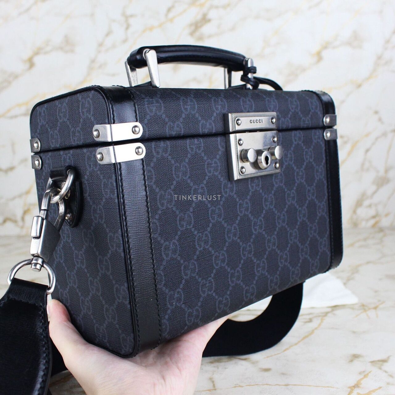 Gucci GG Supreme Luggage Trunk Sling Bag