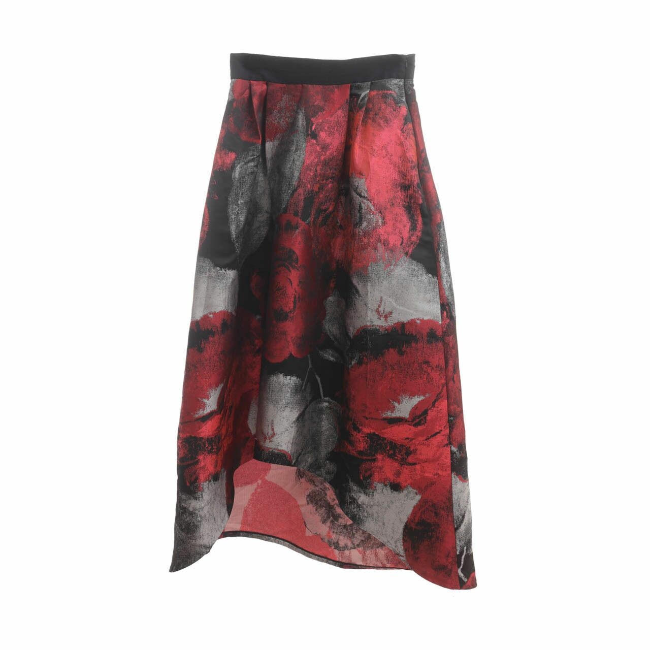 Coast Red Tweed Maxi Skirt