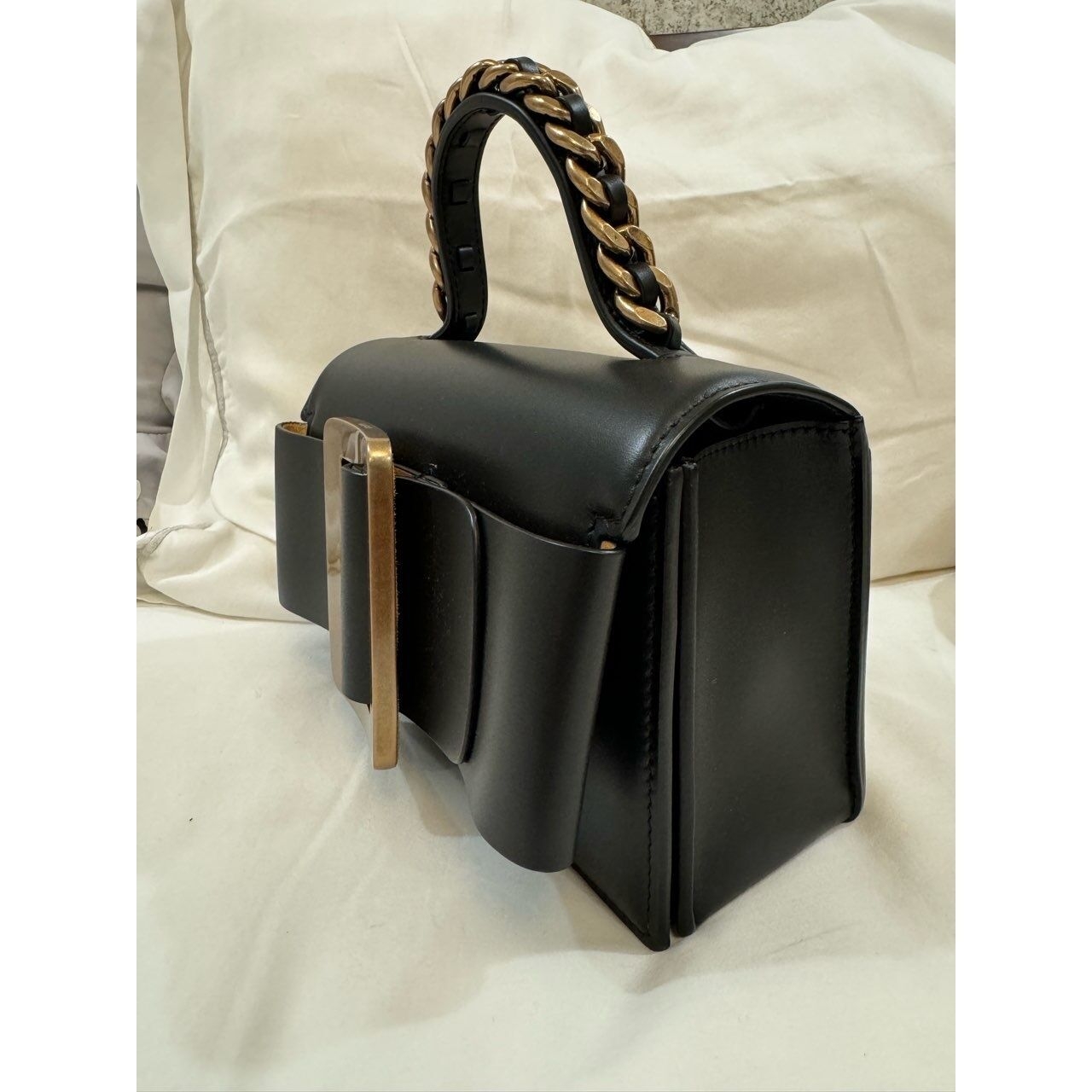 Boyy Fred 19 Black Leather Handbag