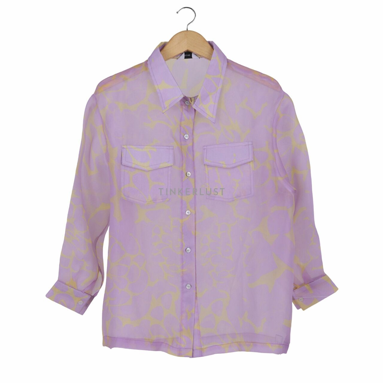sideline Lilac Sheer Shirt