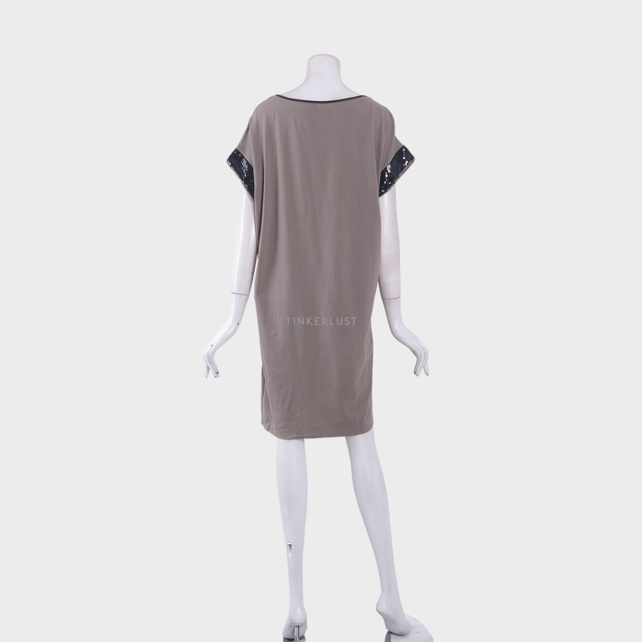 Hoss Intropia Grey & Ivory Mini Dress