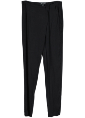 Black Plain Folded Pants