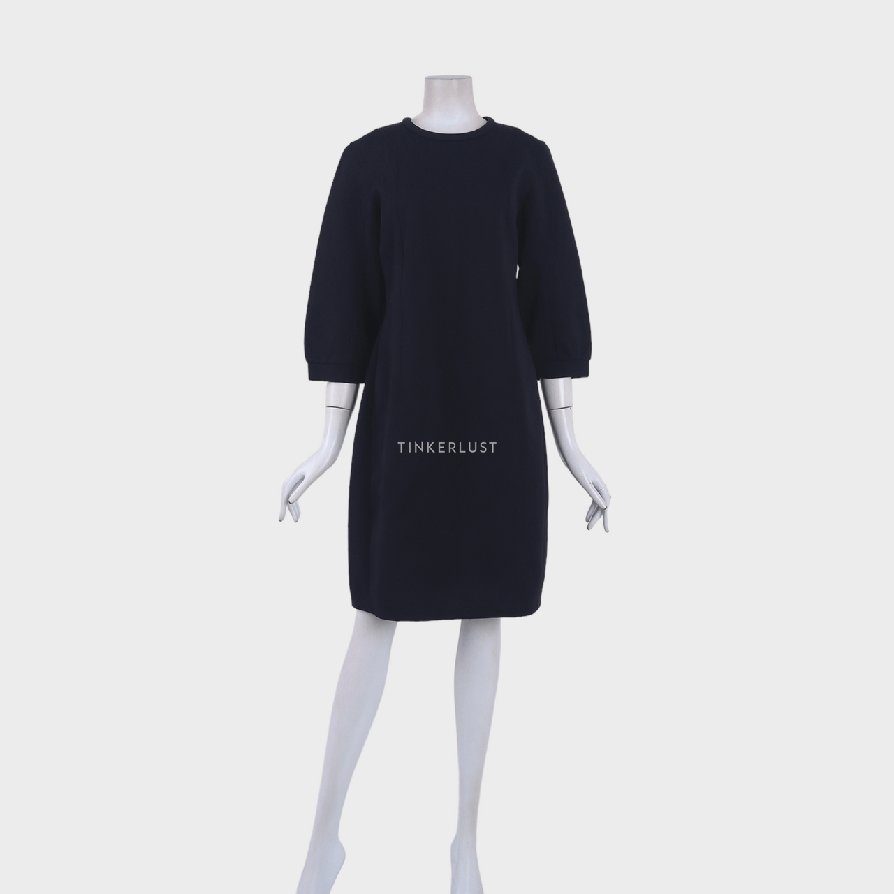Calvin Klein Black Long Sleeve Midi Dress
