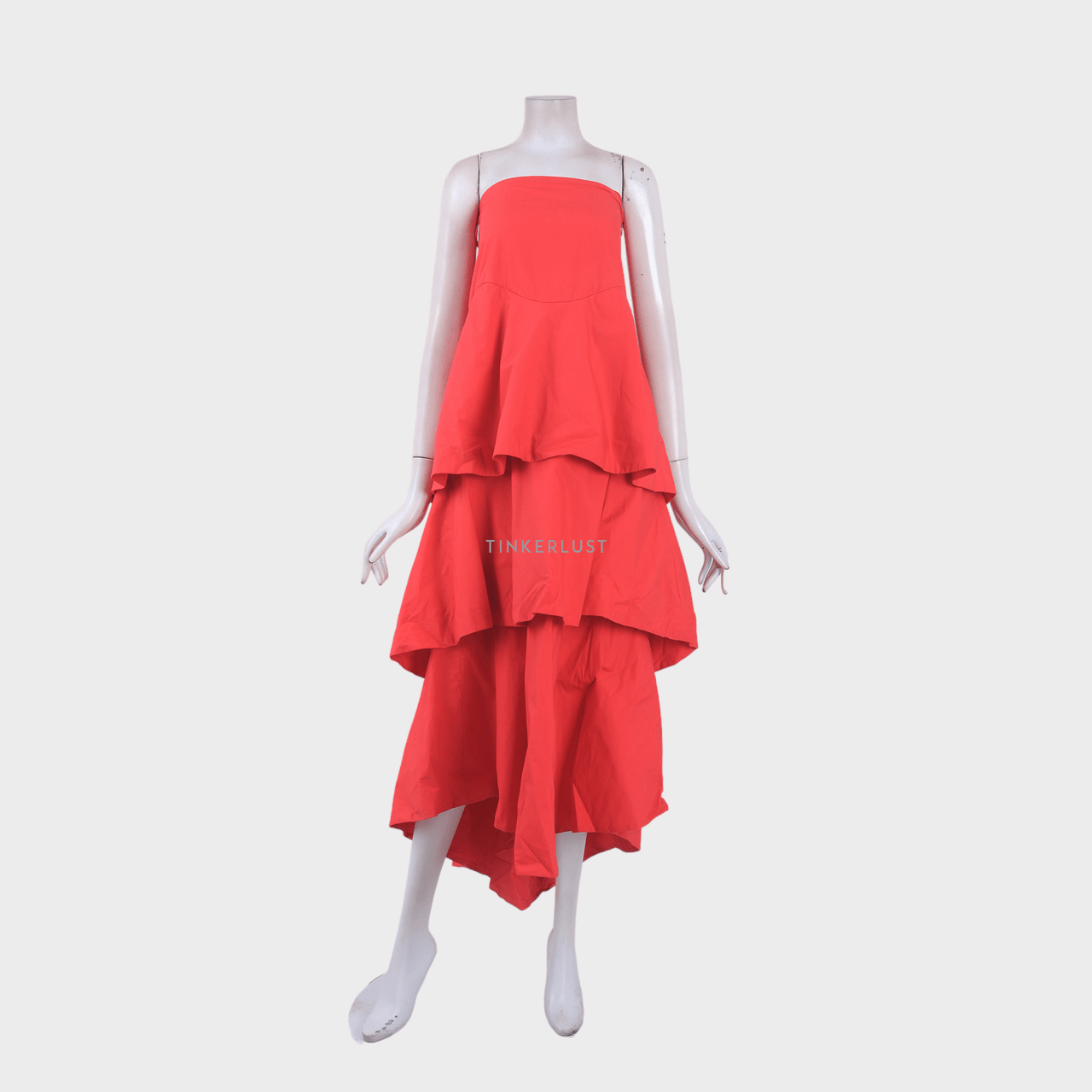 Rosie Assouliin Pink Coral Tube Long Dress