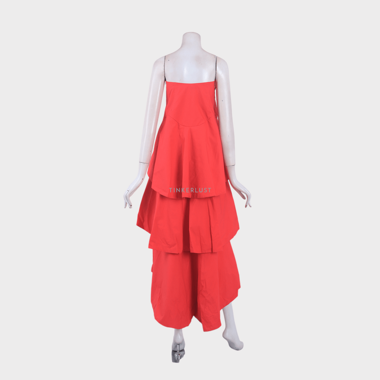 Rosie Assouliin Pink Coral Tube Long Dress