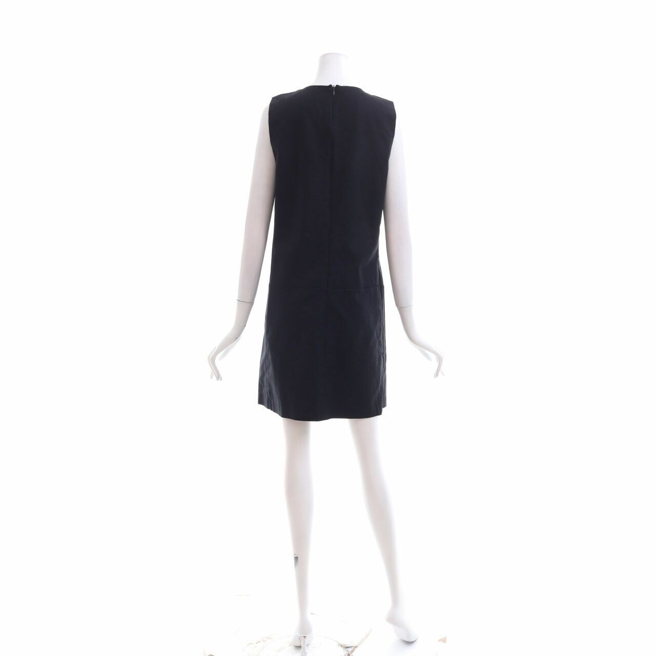 Zara Black Beaded Neck Mini Dress