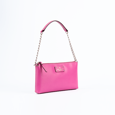 Kate Spade Pink Wellesley Byrd Leather Shoulder Bag
