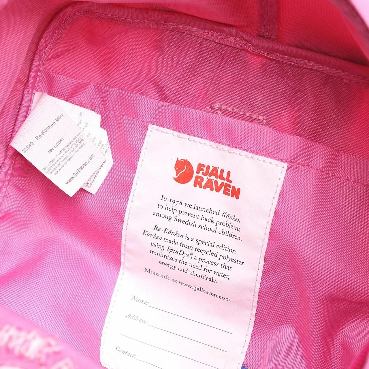 FJALLRAVEN KANKEN Pink Backpack