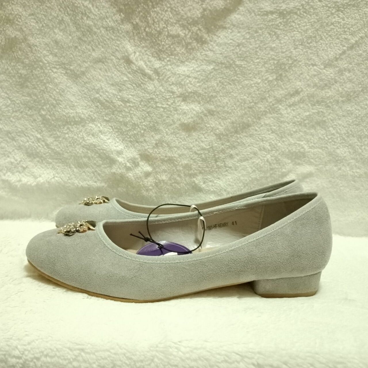 The Little Things She Need Light Grey Suede Heels
