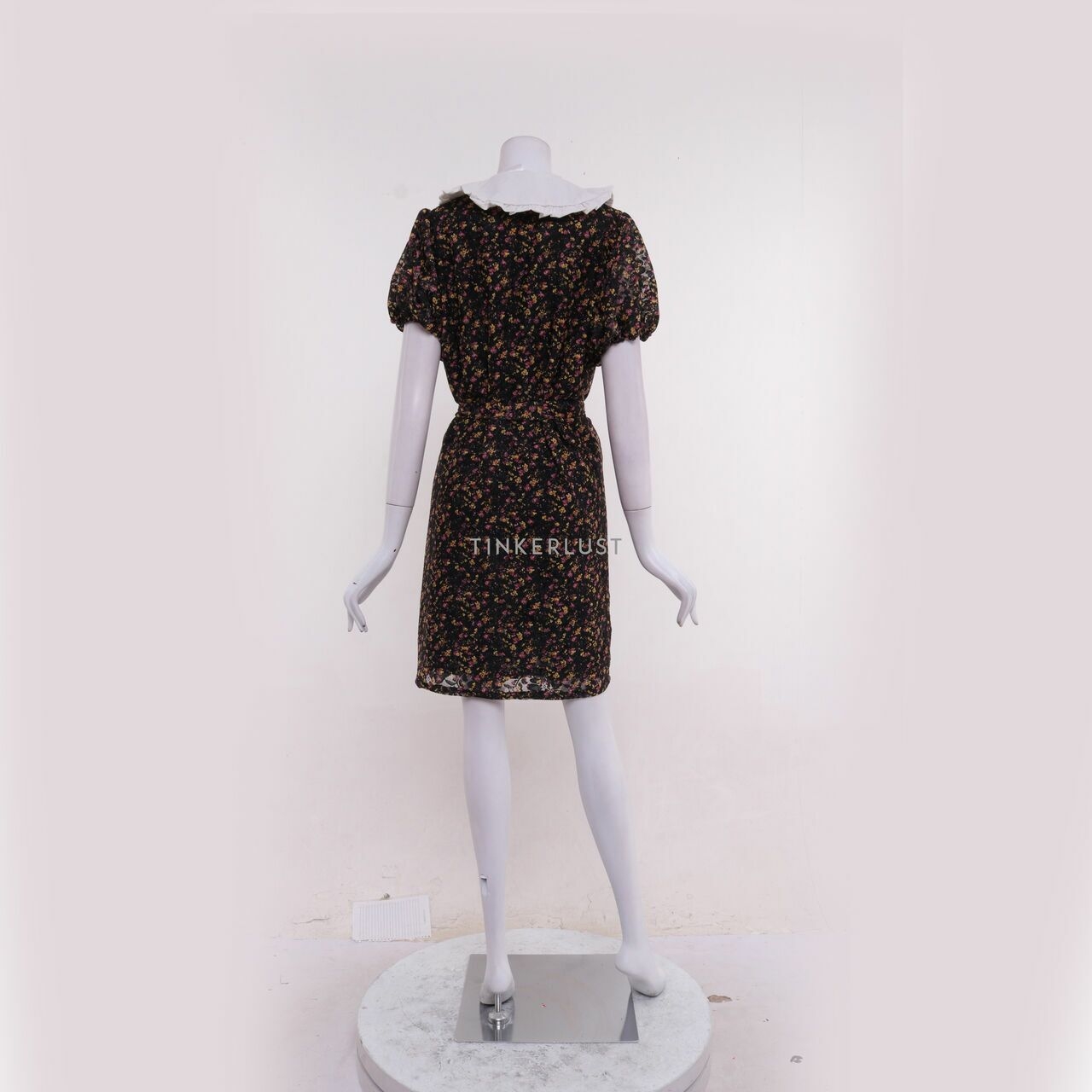 Claire Cynthia Tan Multi Mini Dress