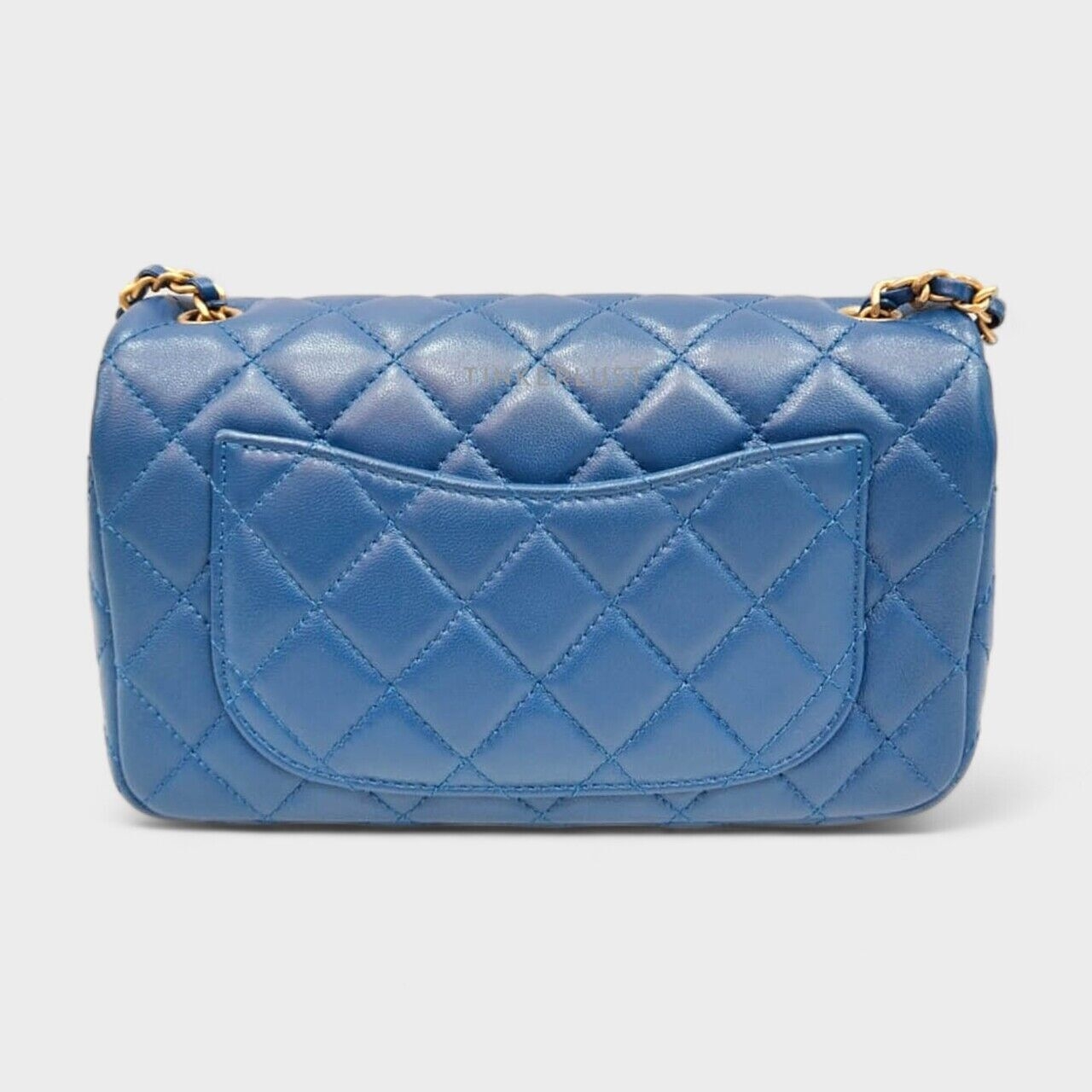 Chanel Mini Rectangle Pearl Crush Blue Royal Lambskin #30 GHW Sling Bag