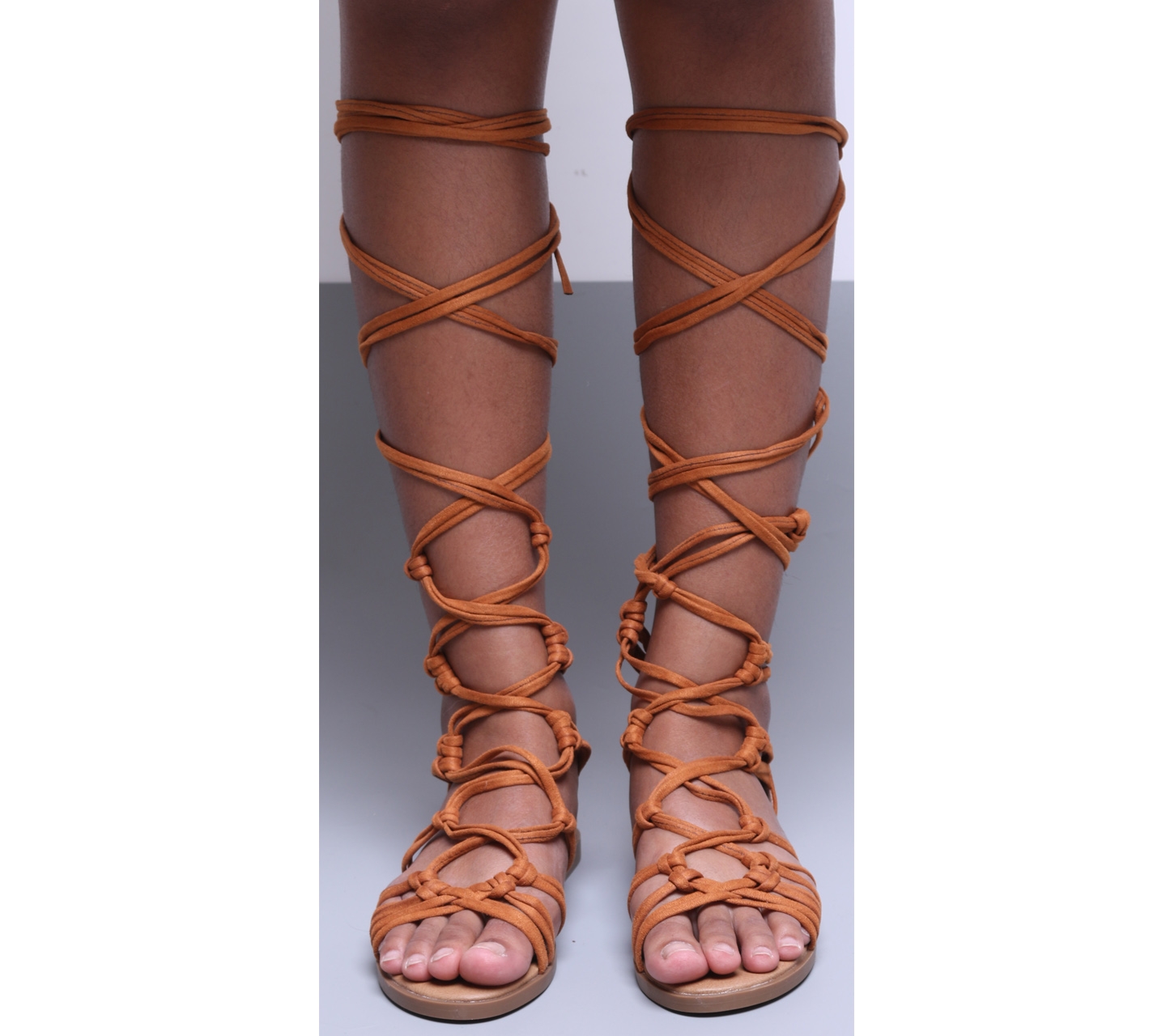 Dream Pairs Brown Lace Up Sandals