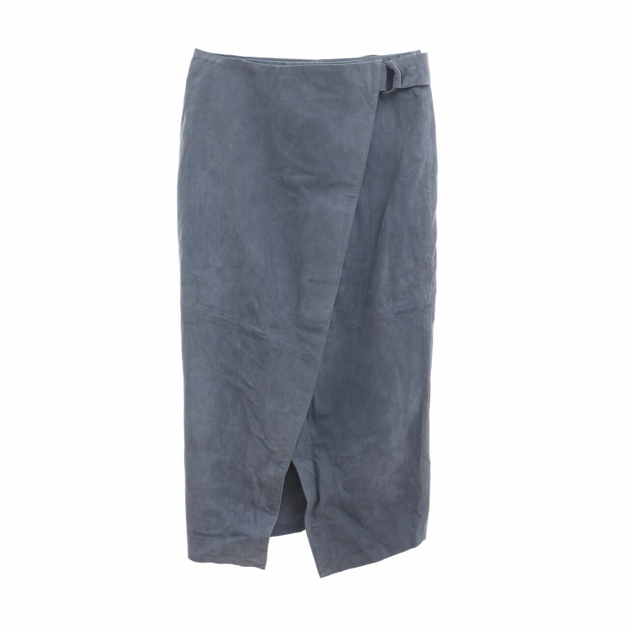Asos Stone Blue Midi Skirt