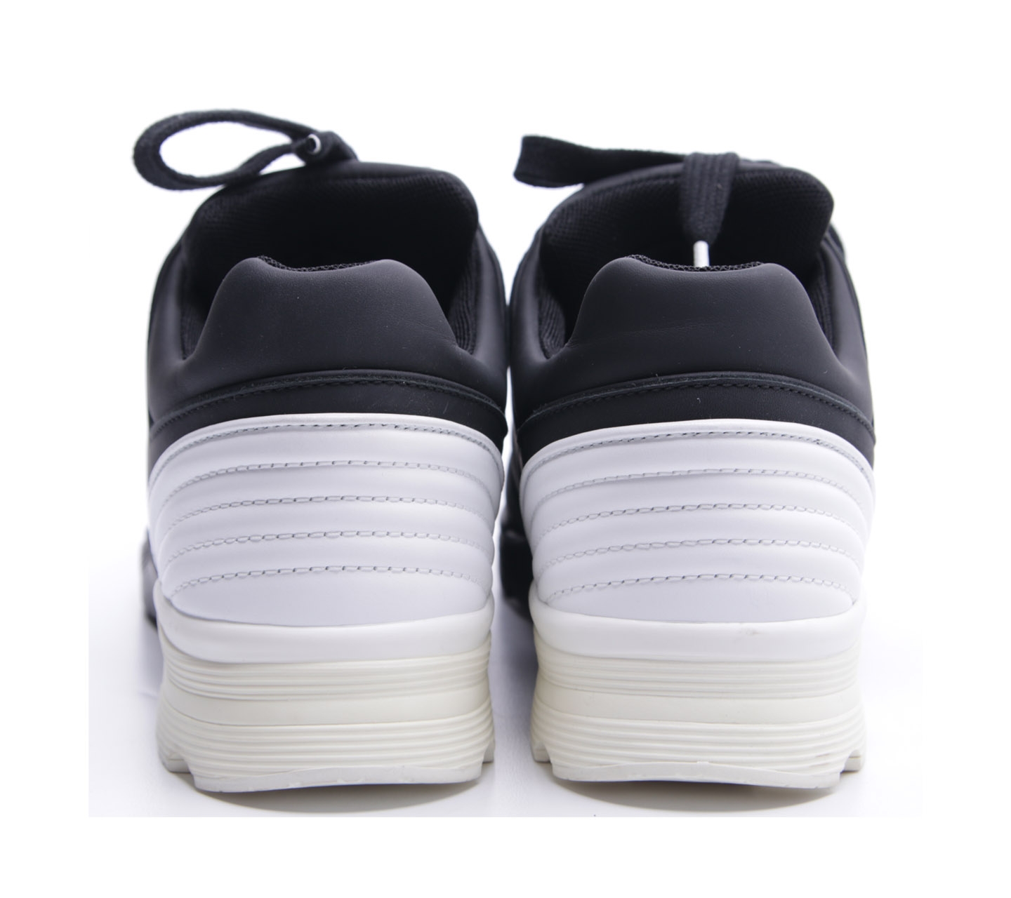 Chanel Black Leather Cc Trainer Tennis Sneakers