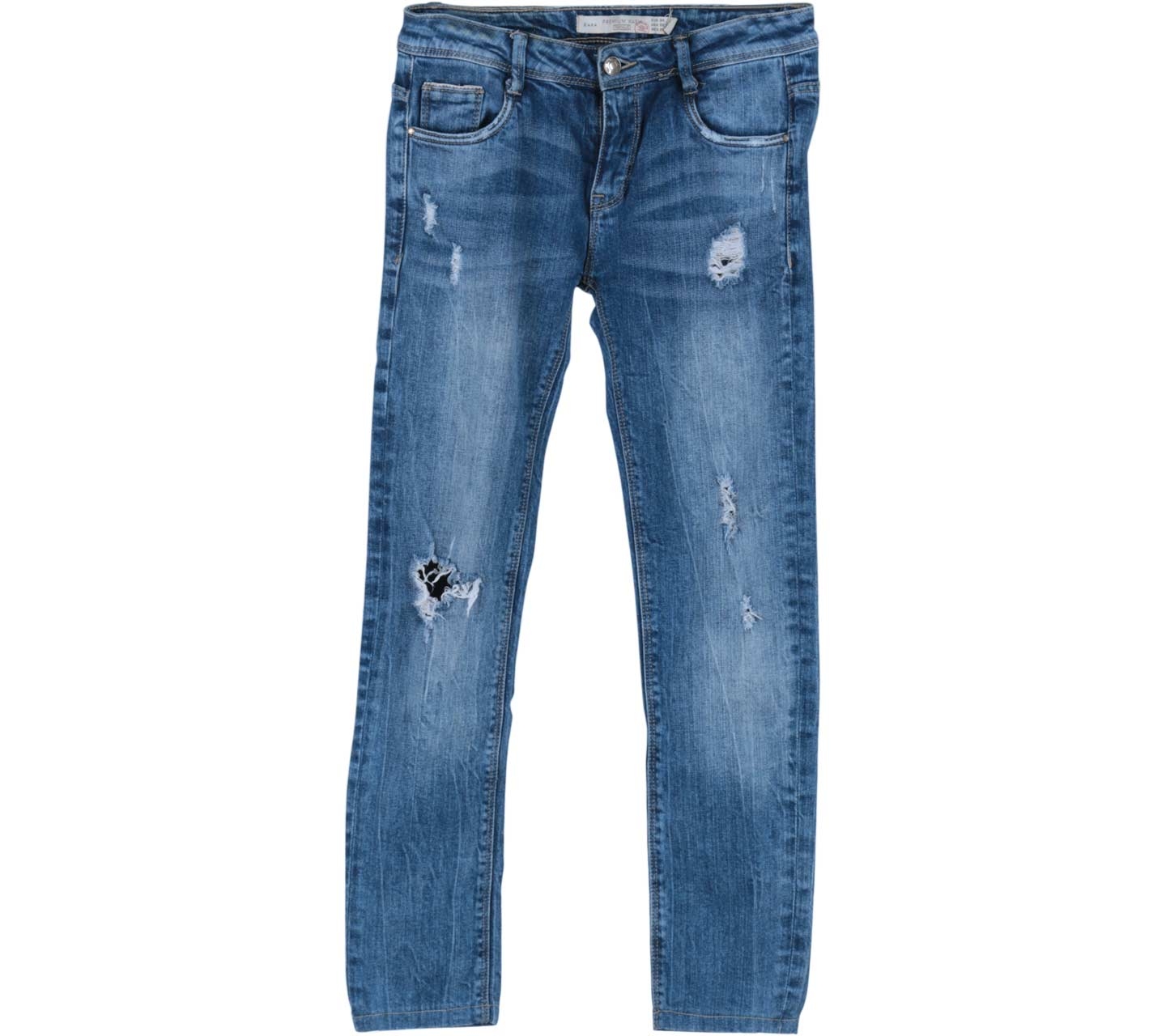 Zara Blue Ripped Jeans Pants