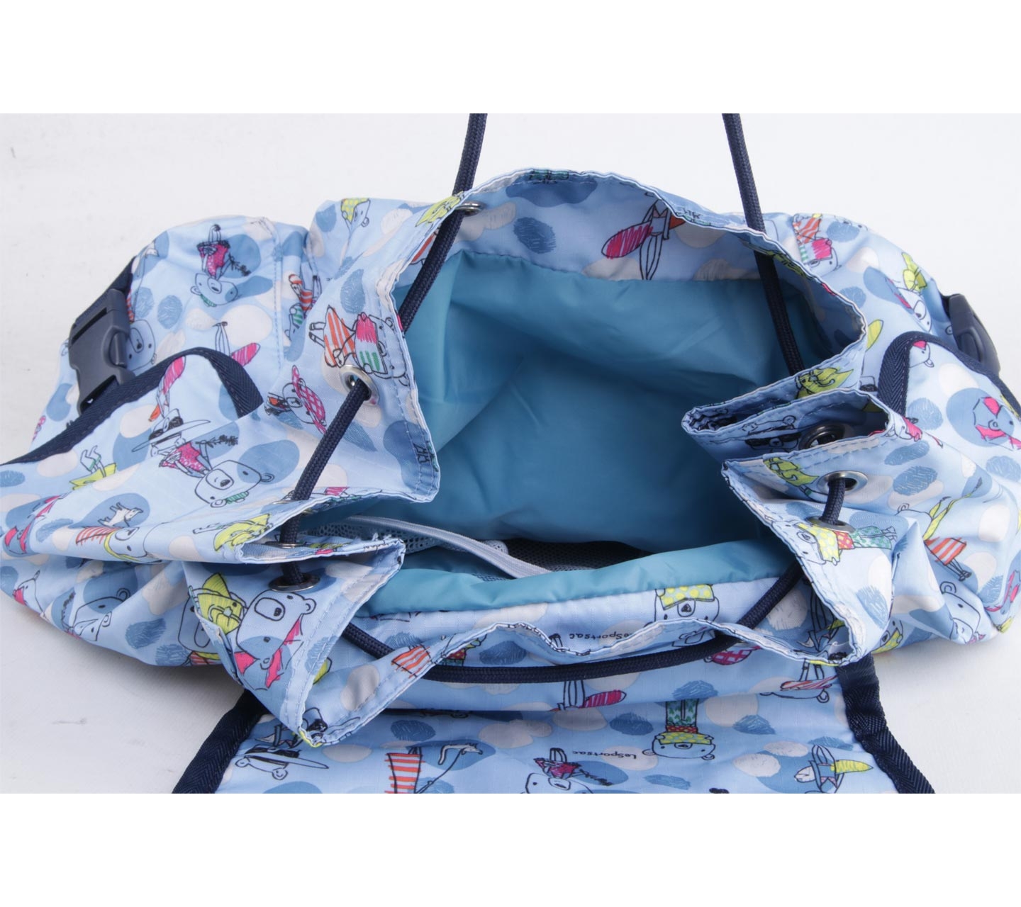Le Sportsac Blue Patterned Backpack