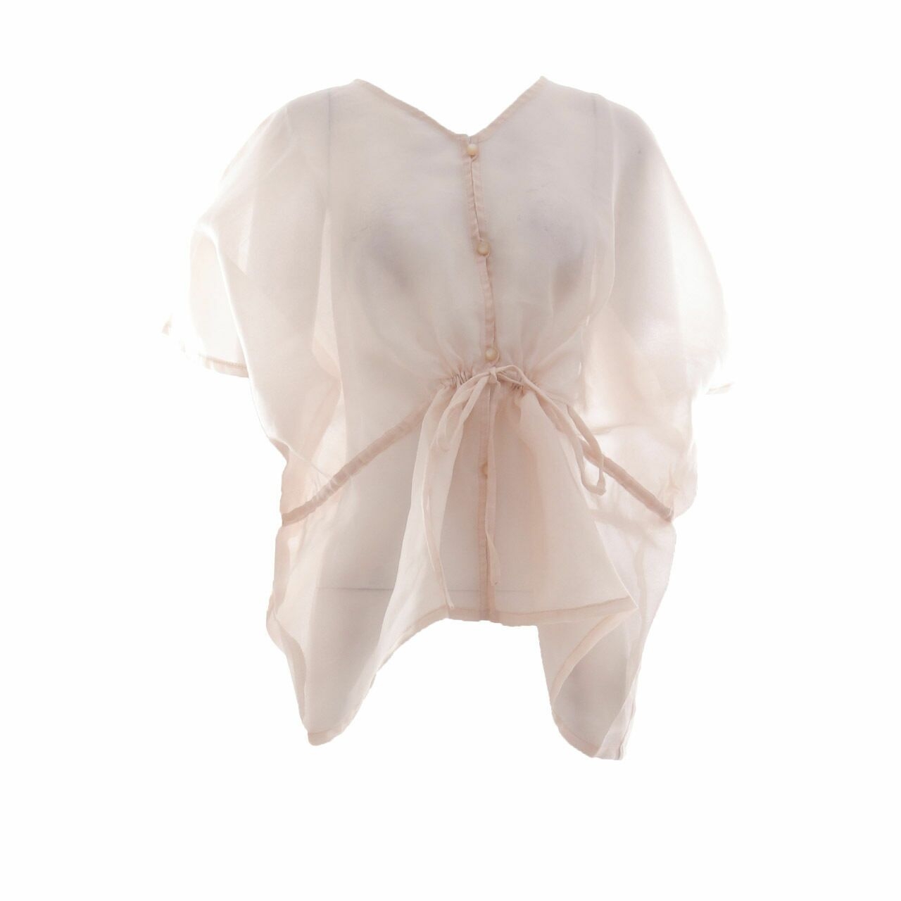 Clle Nude Sheer Blouse